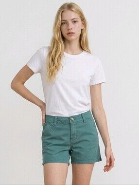 NWT SO Women's Huxley Blue Chino Bermuda Shorts Sz 5